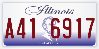 IL license plate A416917