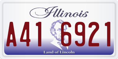 IL license plate A416921