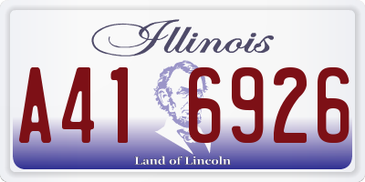 IL license plate A416926
