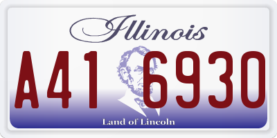 IL license plate A416930