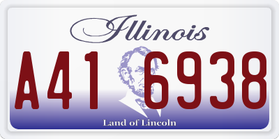 IL license plate A416938