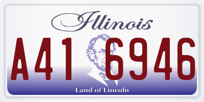 IL license plate A416946