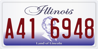 IL license plate A416948