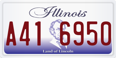 IL license plate A416950