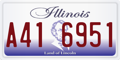 IL license plate A416951
