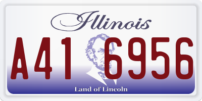 IL license plate A416956