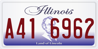 IL license plate A416962