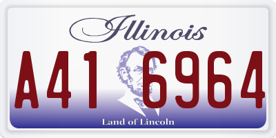 IL license plate A416964