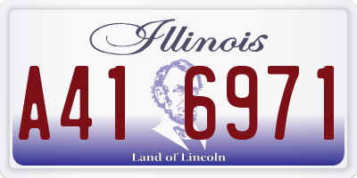 IL license plate A416971