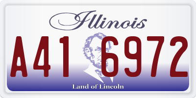 IL license plate A416972