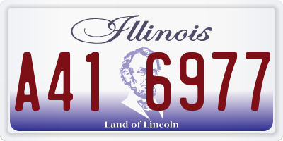 IL license plate A416977