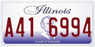 IL license plate A416994