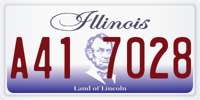 IL license plate A417028