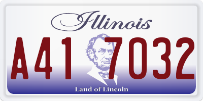 IL license plate A417032