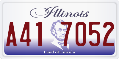 IL license plate A417052