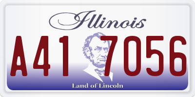 IL license plate A417056