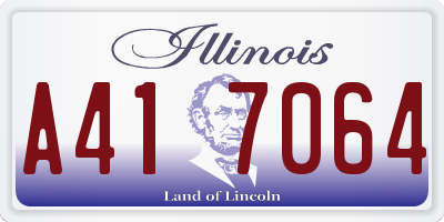 IL license plate A417064