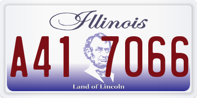 IL license plate A417066