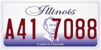 IL license plate A417088