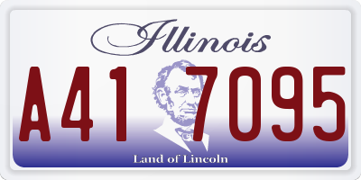 IL license plate A417095