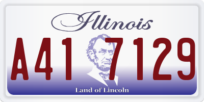 IL license plate A417129
