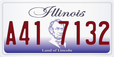 IL license plate A417132