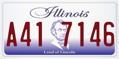 IL license plate A417146