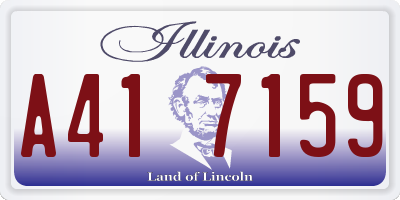 IL license plate A417159