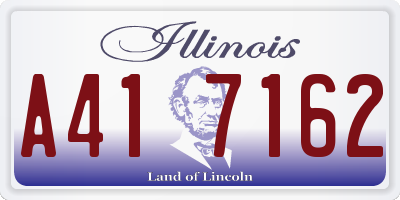IL license plate A417162