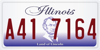 IL license plate A417164