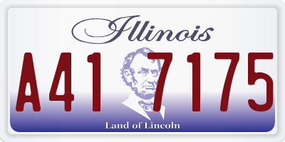 IL license plate A417175