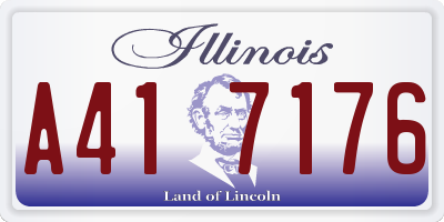 IL license plate A417176