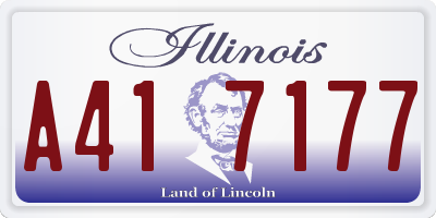 IL license plate A417177