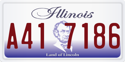 IL license plate A417186