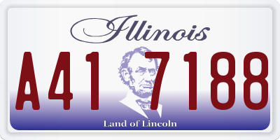 IL license plate A417188