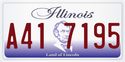 IL license plate A417195