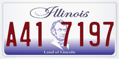 IL license plate A417197