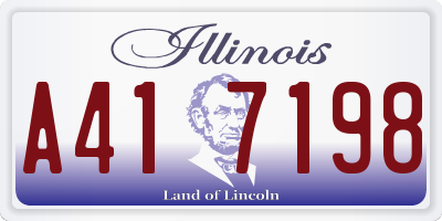 IL license plate A417198