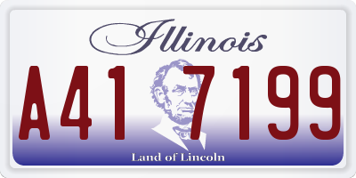 IL license plate A417199