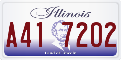 IL license plate A417202