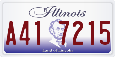 IL license plate A417215