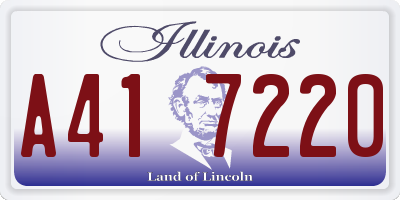 IL license plate A417220