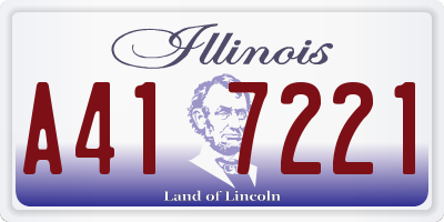 IL license plate A417221