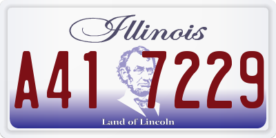 IL license plate A417229