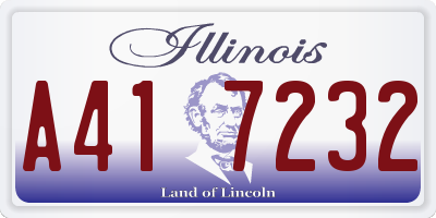 IL license plate A417232