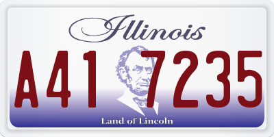 IL license plate A417235