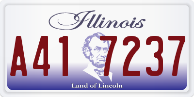 IL license plate A417237