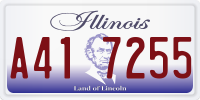 IL license plate A417255