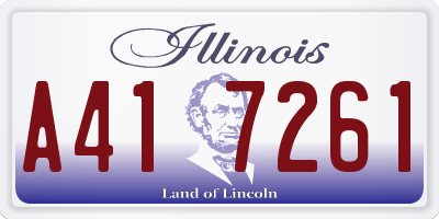 IL license plate A417261