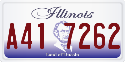 IL license plate A417262